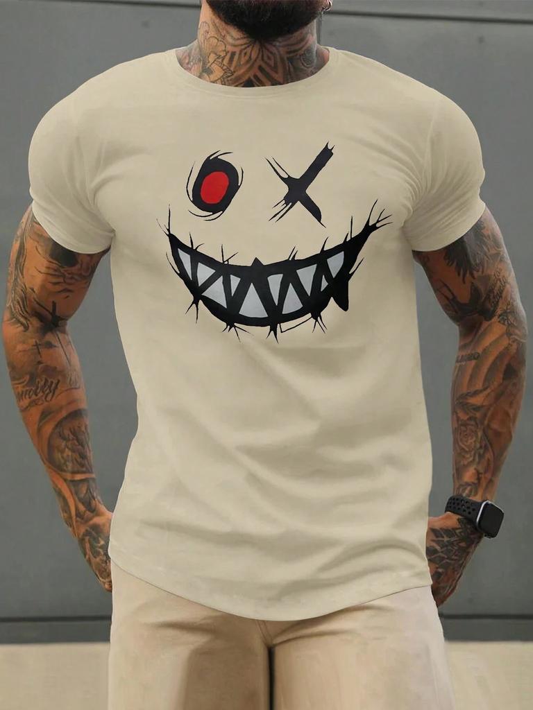 Πρόσωπο Άνδρες Γυναίκες Unisex Βαμβακερό T-shirt Πολυτελής Μάρκα Μόδα Μεγάλο Μέγεθος Τοπ Casual Κοντομάνικο Streetwear Κλασικό T-shirt με Εκτύπωση στην Πλάτη 4XL