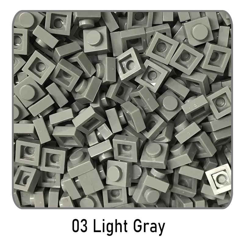 500Pcs Diy Pixel Art Building Blocks Thin Figures Bricks Compatible With 3024 1X1 Square Bricks Bulk Assemble Toys Gift For Chil