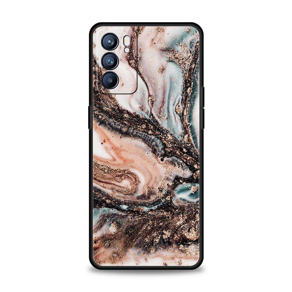Vintage Marble Phone Case For Oppo Reno 13 12 11 10 7 F Find X5 X6 A98 A80 A79 A78 A57 A54 A31 A17 Pro 5G Soft TPU Cover Fundas