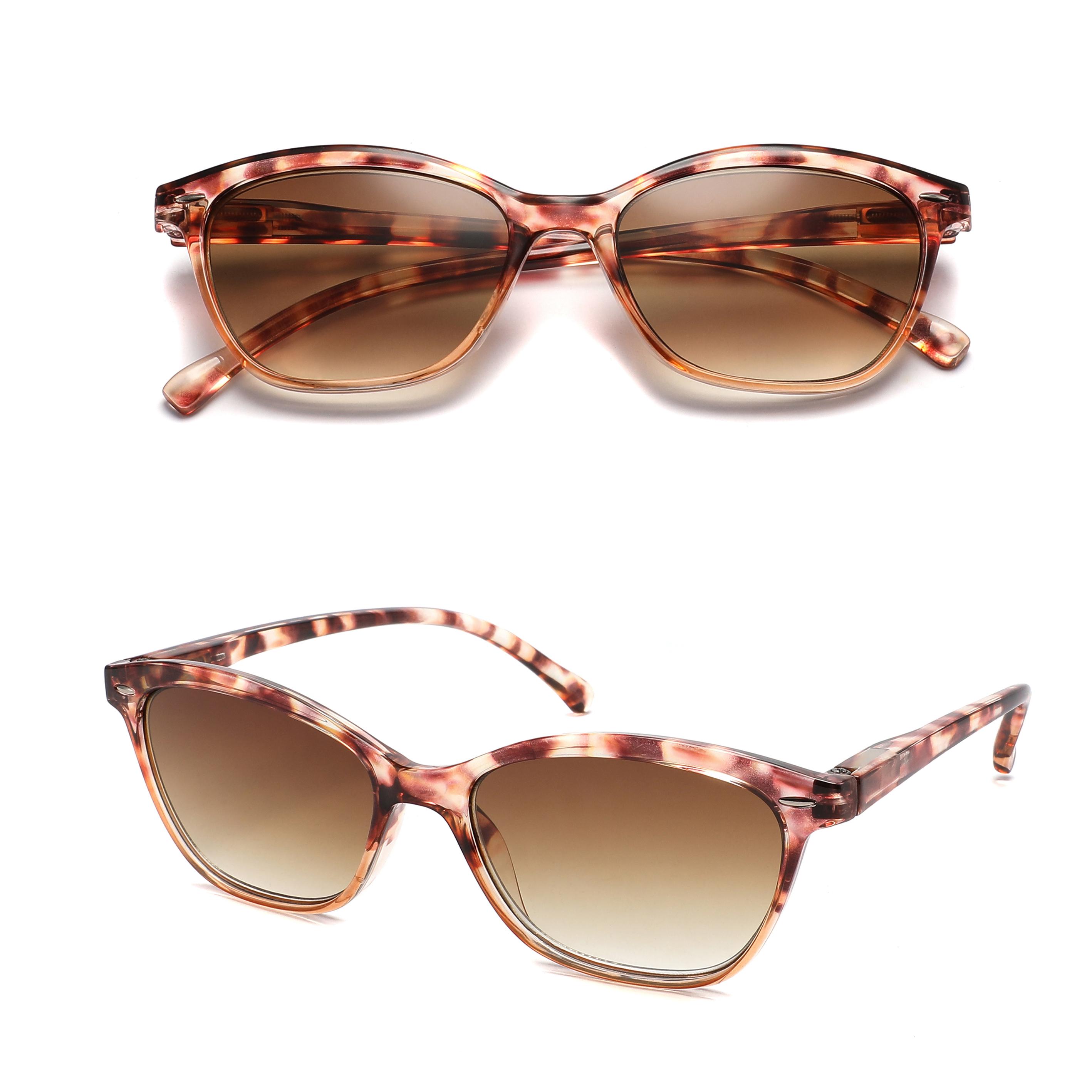 

Reading Sunglasses For ladies Men Square Classic Frame for Outdoors Use Sun Glasses Readers Eyeglasses with Diopter Spring Hinge 1.25