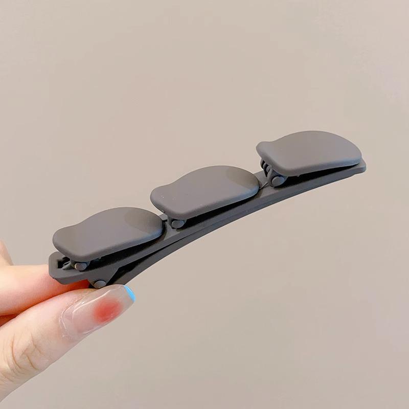 Autumn & Winter Coffee Hair Clip: Women's Seamless Duckbill, BB & Bangs Clips