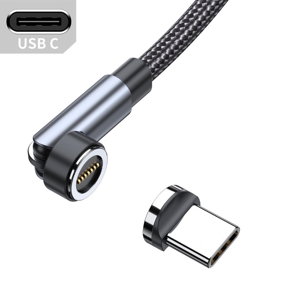 

Магнитный кабель 3-в-1 с вращением на 540° для быстрой зарядки устройств Android, Type-C и Apple 1m