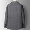 Suit Men's Autumn and Winter New Wool Plaid Single Suit Casual Men's Cashmere Jacket