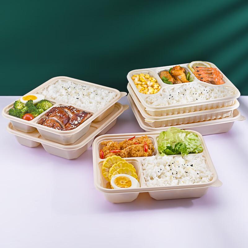 WS Biodegradable Corn Starch Takeaway Food Containers