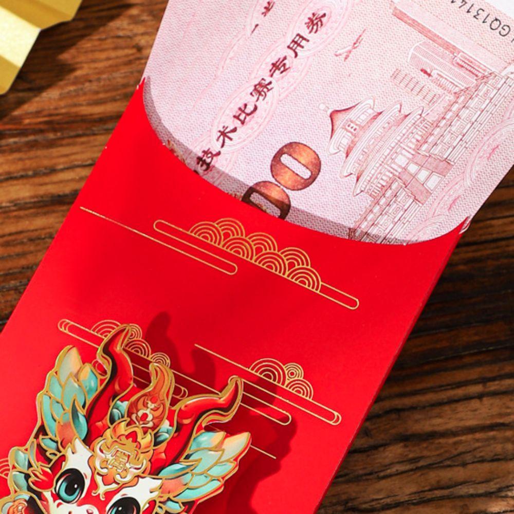 Pull-out Design Spring Festive Red Envelope Three-dimensional Chinese New Year Red Packet  2025
