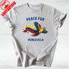 Peace For Venezuela Shirt We Stand With Venezuela Tshirt Venezuelan Flag Solidarity Tee Unisex Unisex Unisex Streetwear Cotton Tops