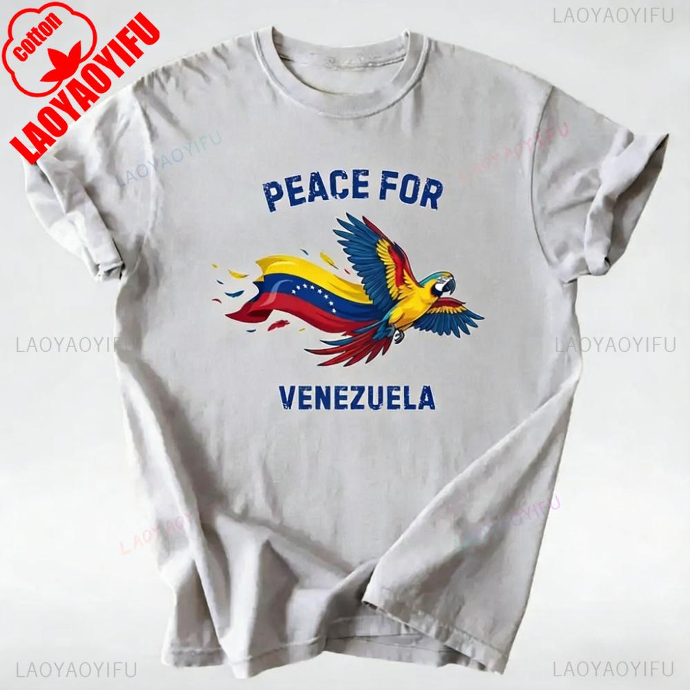 Peace For Venezuela Shirt We Stand With Venezuela Tshirt Venezuelan Flag Solidarity Tee Unisex Unisex Unisex Streetwear Cotton Tops