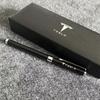 AAAIV1 High Quality Tesla Logo Neutral Pen Enthusiasts Gifts Box Business Signature Pen Student Stationery Writing Metal Pens Accessory