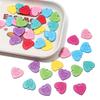 10 etichette acriliche con ciondolo a forma di cuore d'amore per la realizzazione di gioielli, orecchini fai da te
