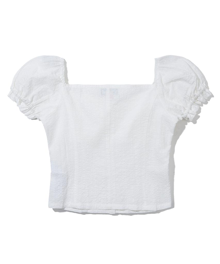 YOUHEE Puff Sleeve Blouse_White
