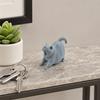 3D Printed Yawning Cat Statue, Cute Sleeping Cat Figurine for Shelf Bedroom, Modern Minimalist Home Decor Gift for Cat Lovers