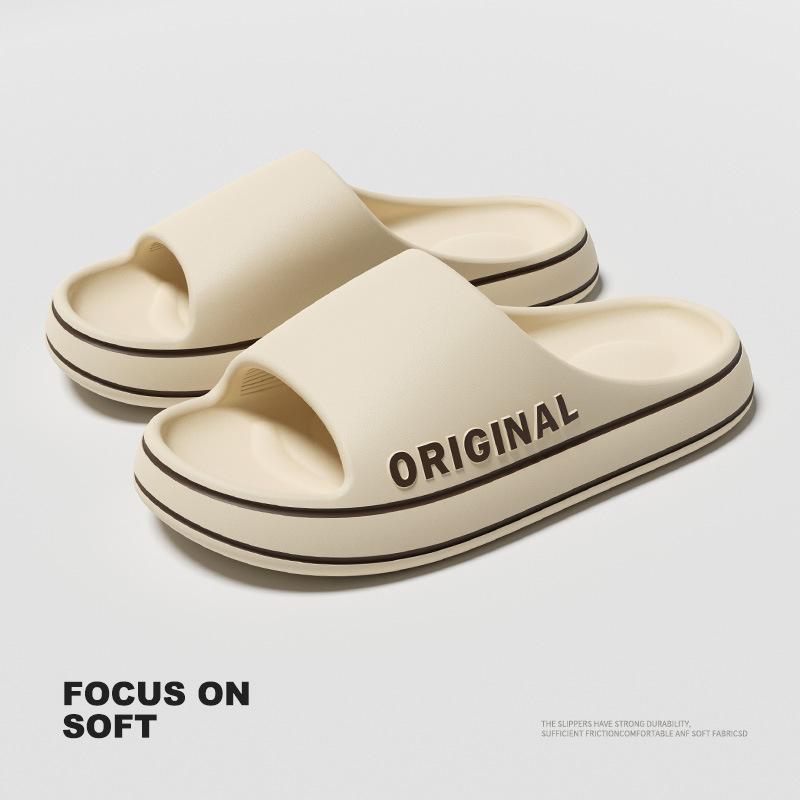 Muži Trend New Letní pantofle EVA Soft Bottom Cloud Skluzavky Lehké Plážové Boty Pánské Vhodné do interiéru i exteriéru Pár Koupelna Protiskluzový sandál