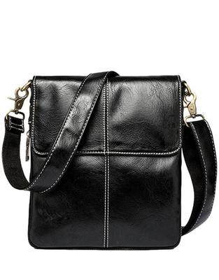 Small Shoulder Bag for Black [MaRowsm] Artisan-crafted Men,