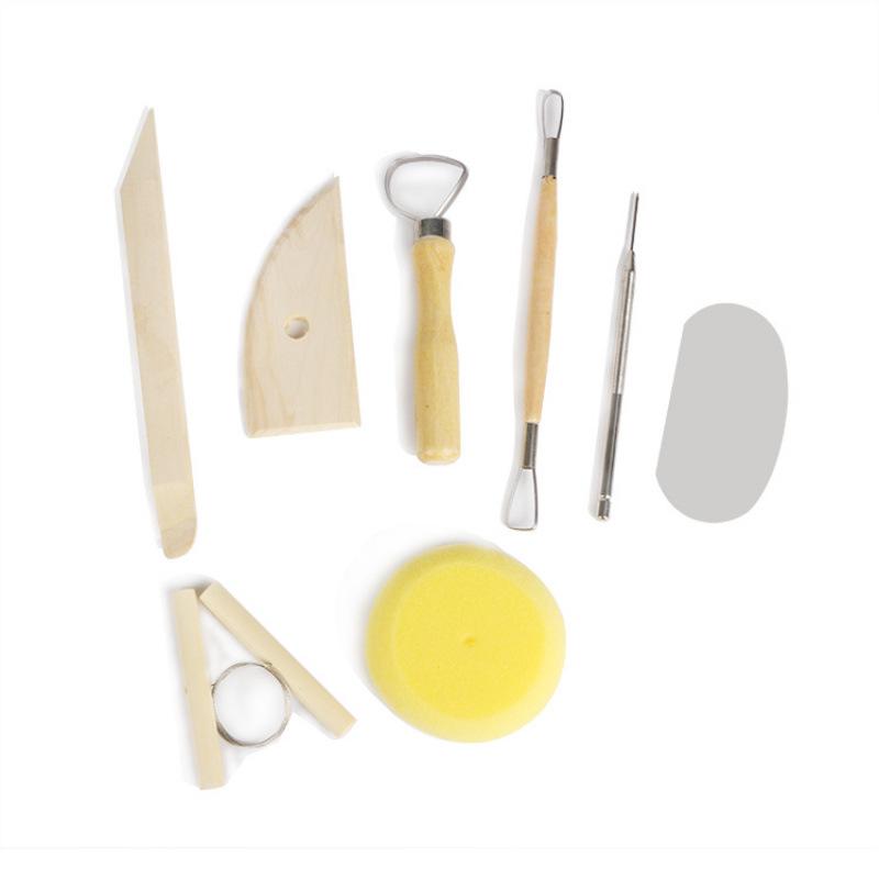 8-Piece DIY Pottery & Polymer Clay Sculpture Tool Set