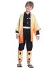 Anime Demon Slayer Agatsuma Zenitsu Cosplay Kostüm Cartoon Kimetsu No Yaiba Zenitsu Kostüm Sutis Perücken Halloween für Kinder Erwachsene
