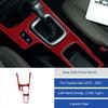 Red Carbon Fiber Center Gear Shift Panel Cover For Toyota Hilux 2015- LHD