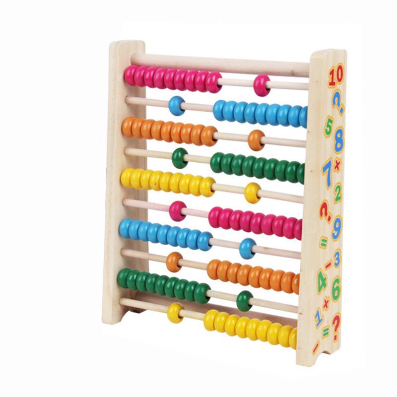 

Kids Colorful Digital Calculation Stand Arithmetic Wooden Educational Toys for Children s Abacus Math Teaching AIDS
