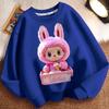 Round-neck Hoodies for Children, Long-sleeved Loose Hoodies for Boys and Girls in Spring and Autumn