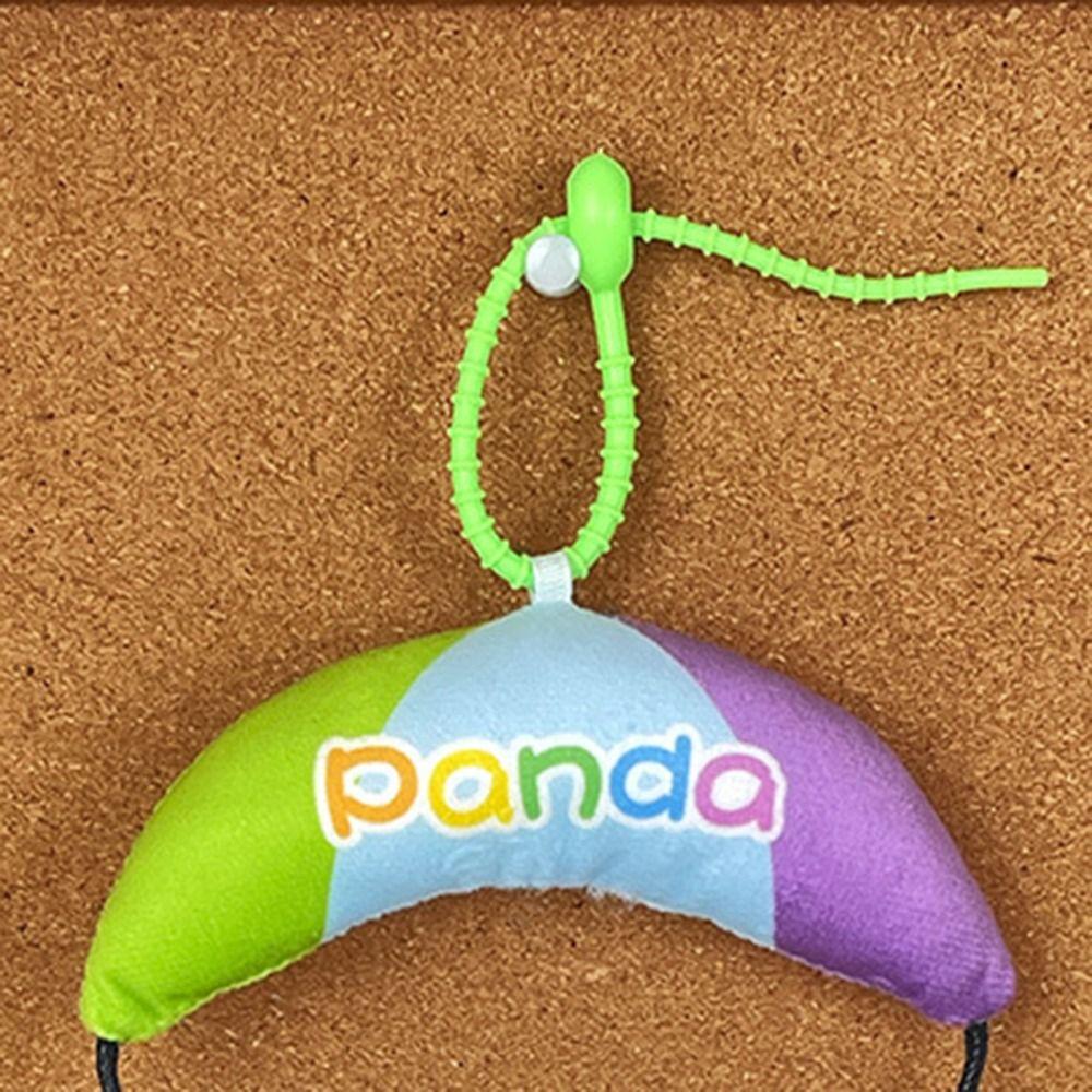 Panda Cartoon Plush Animal KeyChain Capybara Bag Pendant Car Keyring  Schoolbag Backpack Charm