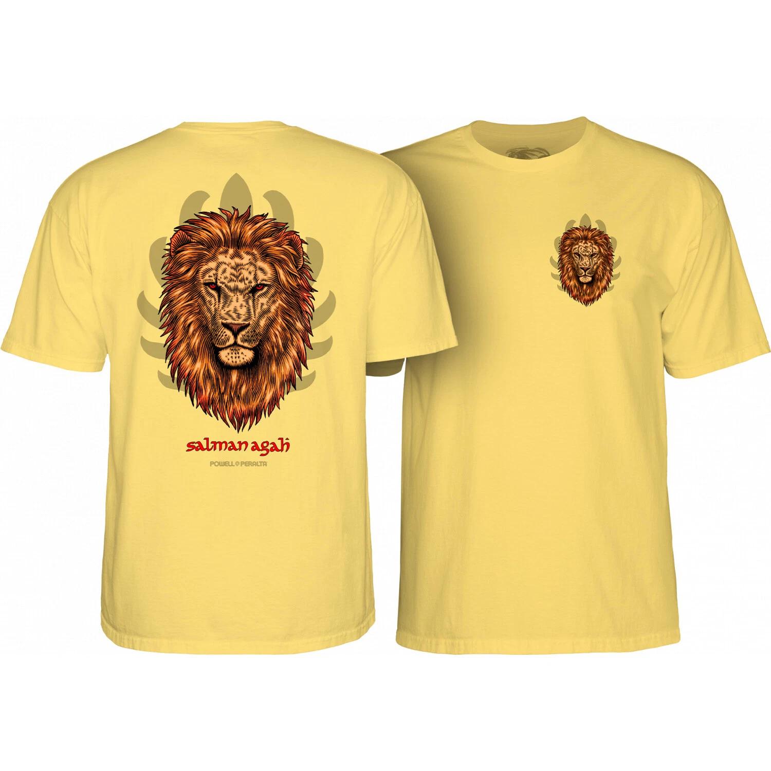 Powell Peralta Skateboard Shirt Salman Agah Lion Banana S
