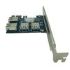 PCI Express Riser Card PCI-E 1 to 4 PCIE USB 3.0 Slots Multiplier Adapter Card