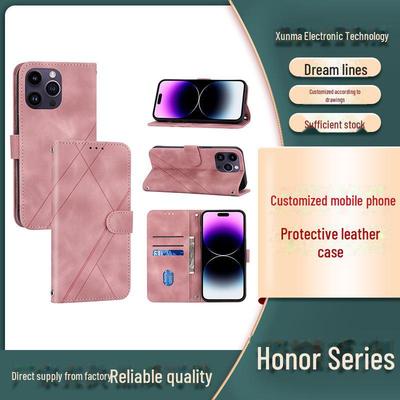 Schutzhülle mit Leder-Kartenfach für Honor 60 & 80 Telefone