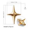 2pcs Universal Doji Brooch  Clothes  Bags  Accessories  Buckle Pin  Collar Corner Decoration  Four-pointed Star Pin