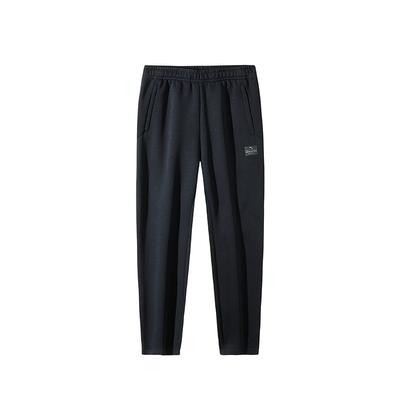 Simple Versatile Comfortable Casual Straight Leg Fleece Lined Warm Knitted Sports Pants Men Bottoms 152447326N-1