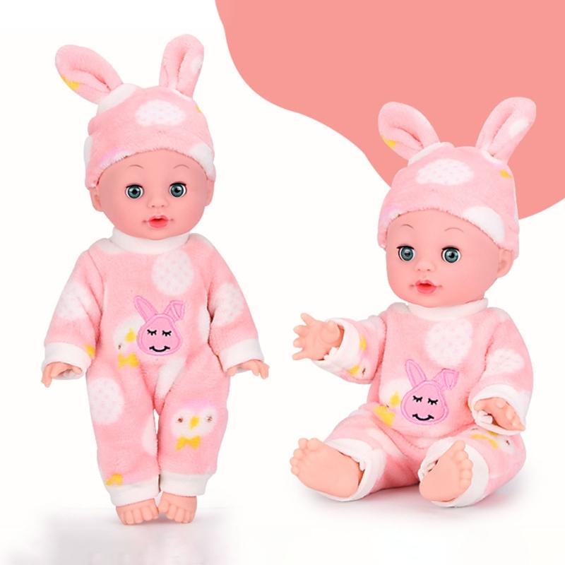 Reborn Baby Dolls Realistic Vinyl Body 13 inch Soft Baby Sleep Boy Girl with Clothing Gift Set for Ages 3years+