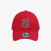 New Era New York Yankees Basic Outline Unstructured Ball Cap Scarlet 15216771