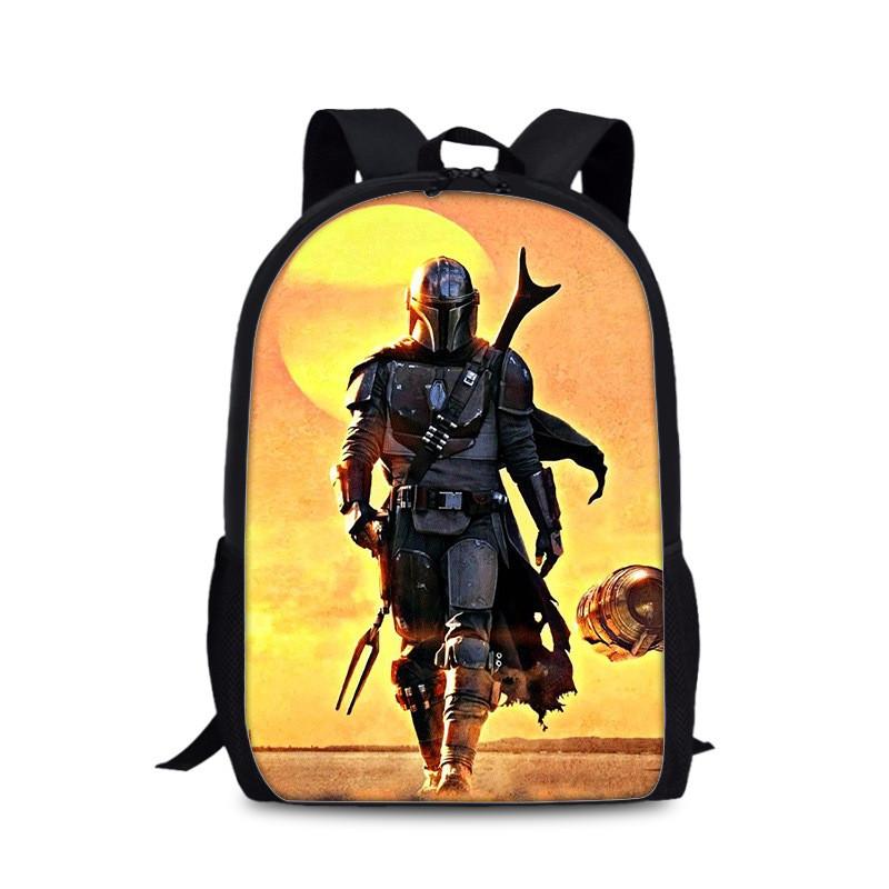 Mandalorian Grogu Batoh pro děti s dvojitým popruhem z odolného nylonového materiálu