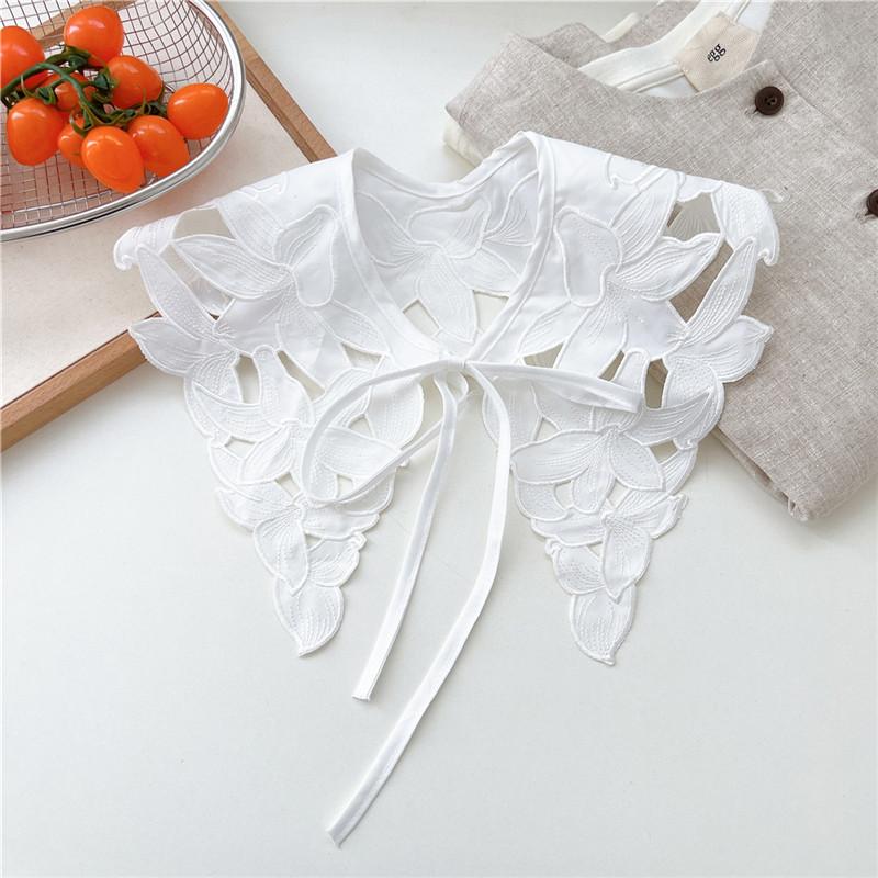 Lace Fake Collar Shoulder for Women Blouse Dress Shirt T-shirt Vest Jacket Detachable Collars Scarf Shawl Decoration Scarves