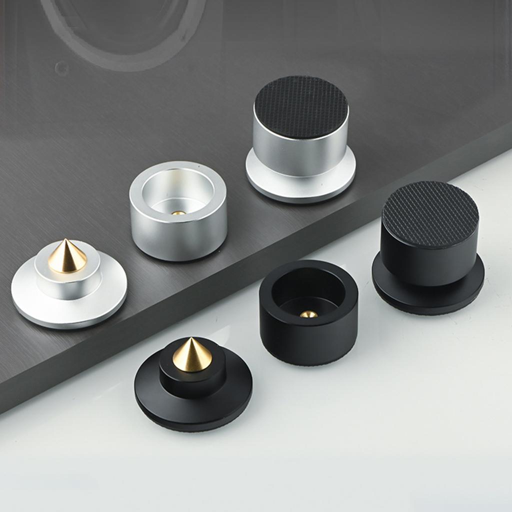 Aluminum Alloy Audio Foot Pad Nail Machine Tripod Silicone Anti-skid Gasket- Pads Speaker Shock Absorber Bracket- Stands