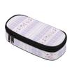 Pen Case Compact Shape 300D Polyester Smooth Zipper with Spacious Main Pocket Mesh Layer and Pen Slot Divider for Boys Girls