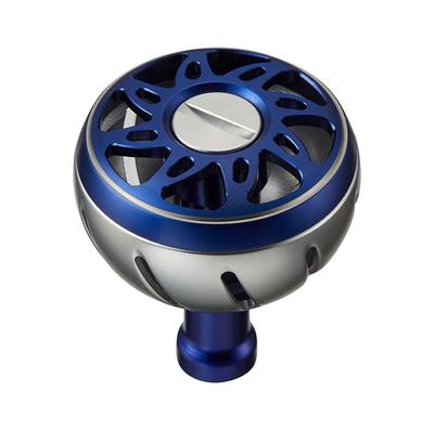 SLPWORKS Daiwa Slp Works SLPW Color Aluminum Round Knob M Size Silver/Blue
