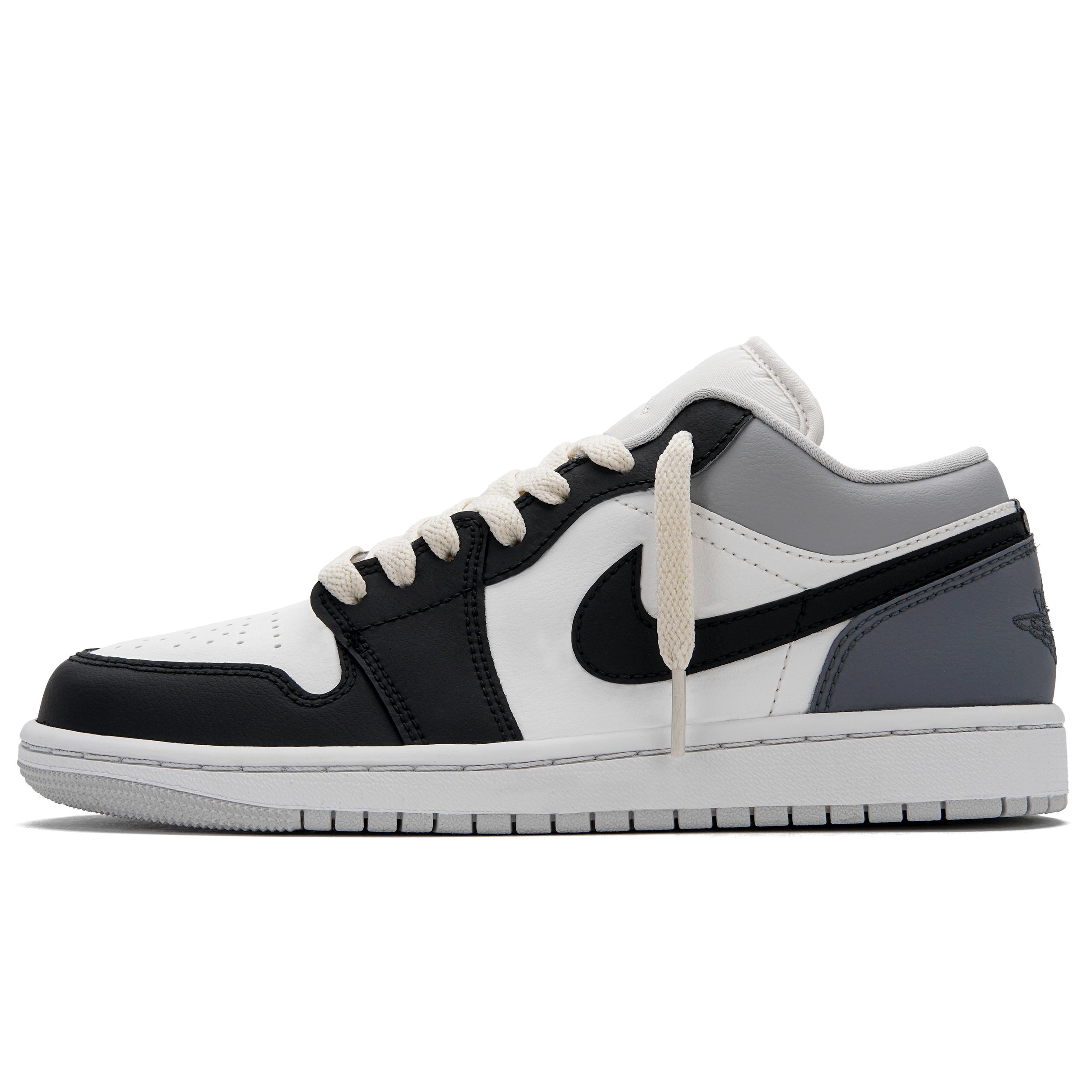 

Jordan Air Jordan 1 Vintage Basketball Shoes Women s Low Top Black Gray DC0774-103(Team734-) 37.5