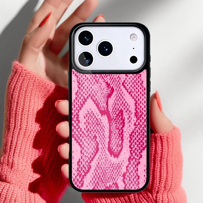 Snakeskin pattern Phone Case for iPhone 17 Air 16e 15 14 13 Pro Max Back Cover for 12 11 Pro Coque