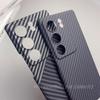 Case For Vivo V29 Pro 5G PC Carbon Fiber Texture Pattern Matte Hard Phone Back Cover For Vivo V 29 Slim Thin Shell Bumper