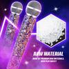 Rhinestone Diamond Microphone Cover for Children's Performance (Prop Only, Mic Not Included)