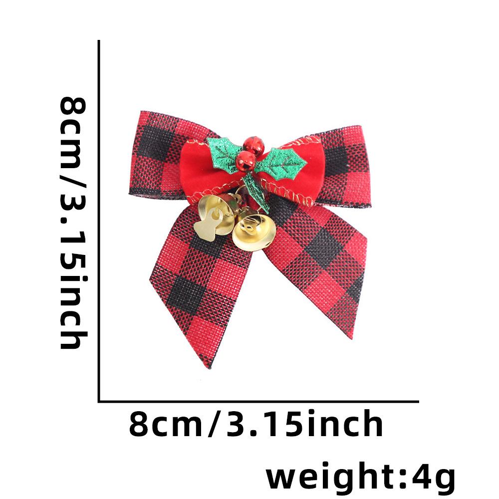 Mini Christmas Bow with Bells - Tree Ornament & Gift Box Decoration