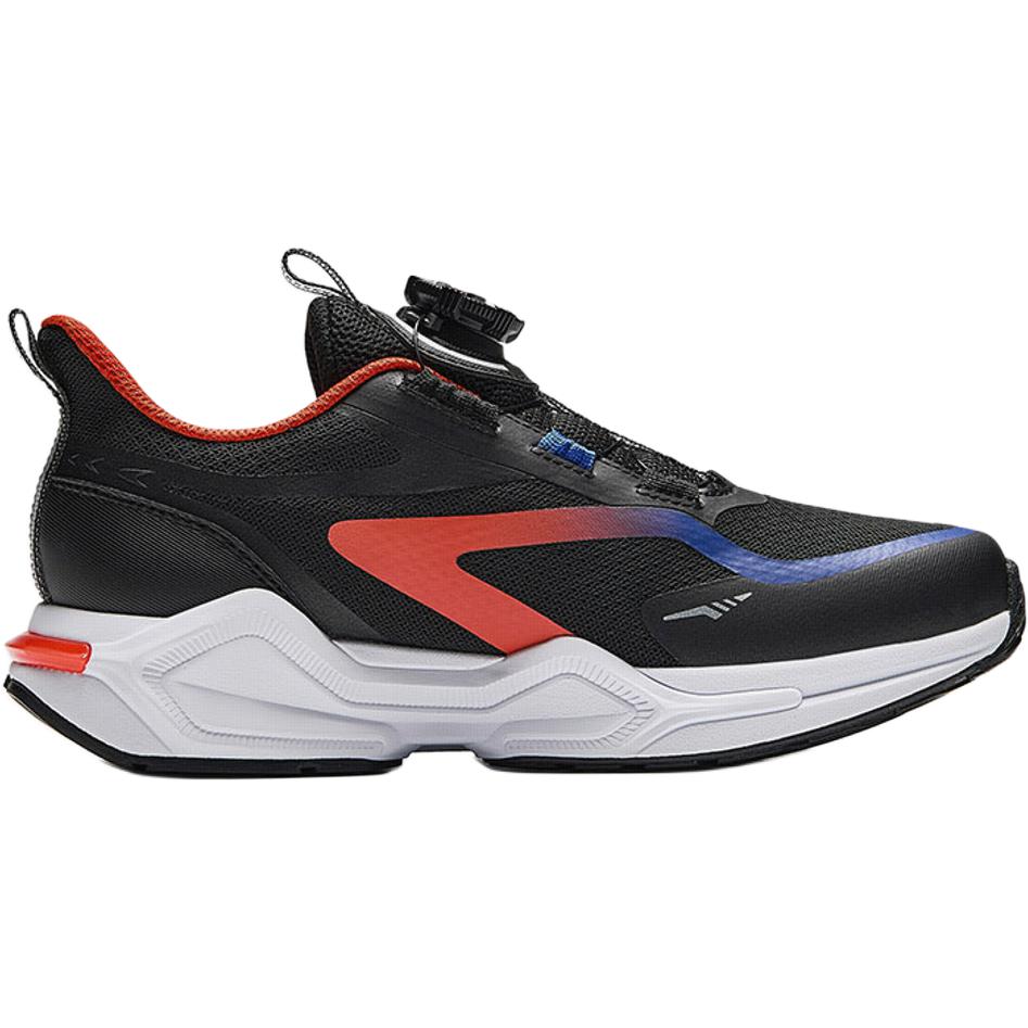 Anta Kids Bow Speed 2.0 Running Series Fashion Sports Simple Versatile Kids Running Shoes Kids Running Shoes Black Vibrant-Orange A12445535-3
