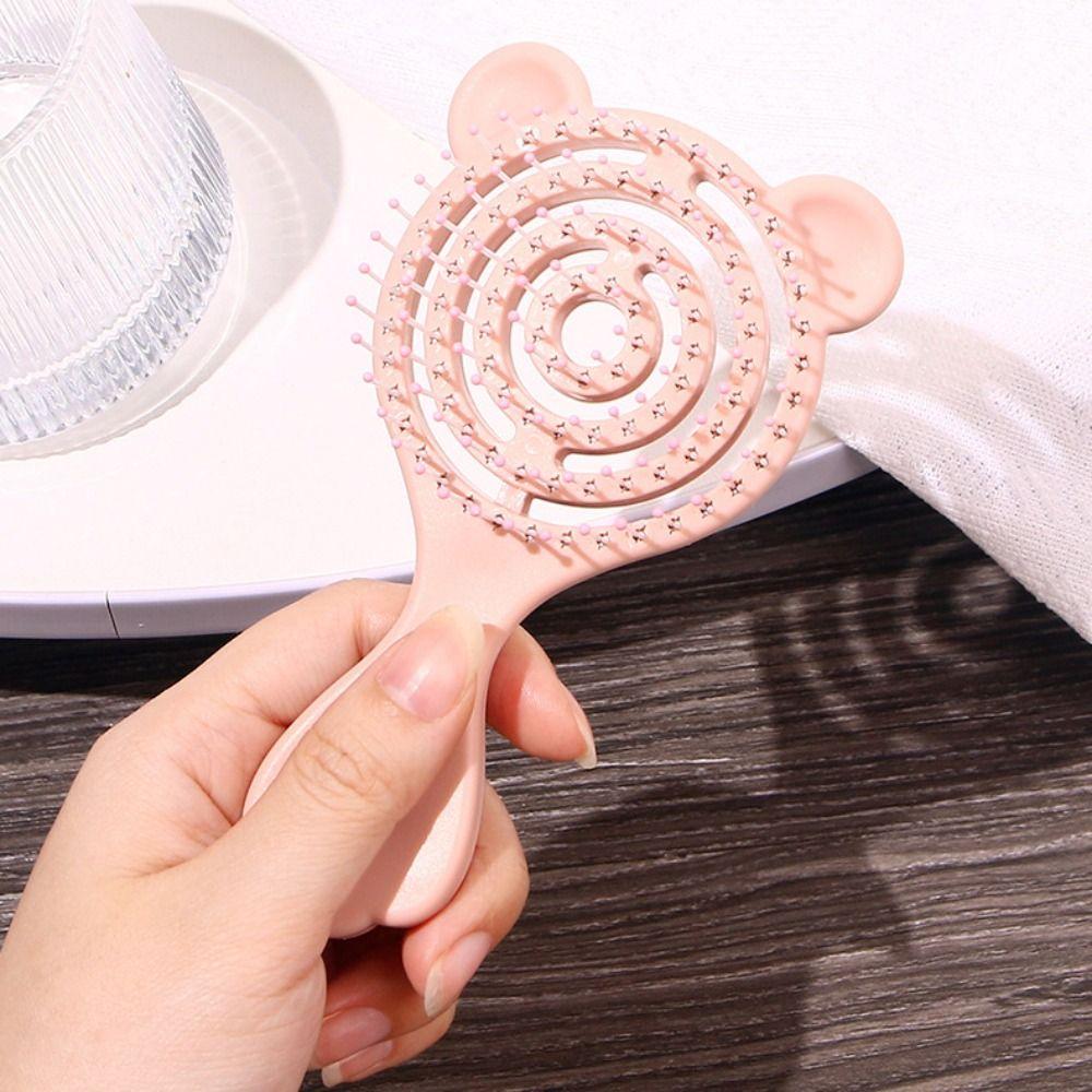 Wet and Dry Massage Comb Soft Pins Styling Comb Portable Children's Hair Combs