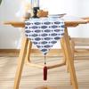 Inyahome Modern Unique Blue Table Runner For Home Dining Banquet Holiday Party Dinner Tables Cover Home Decor Christmas Gifts