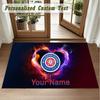 Crystal Velvet Square Rug Custom NameBlackburn Rovers FC Pattern Non Slip Home Floor Decor Rug