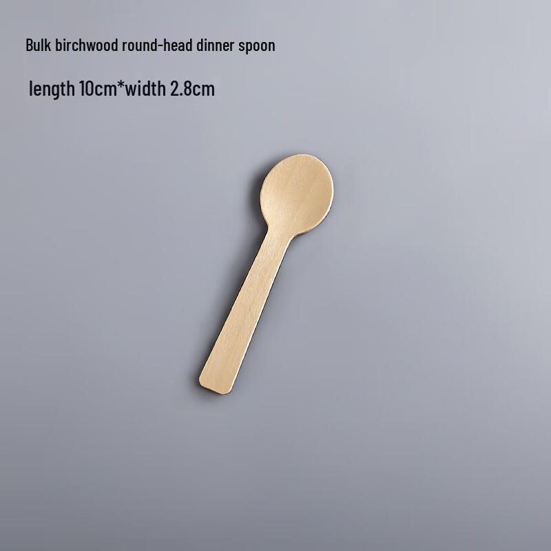 Wuhe Disposable Wooden Ice Cream Spoon