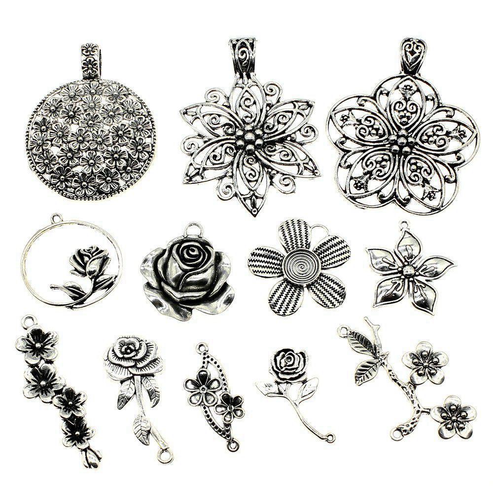 Charms Mix Mixed Plant Animal Pendants Minimalist Jewelry Components QC083
