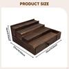 Men Countertop Organizer Perfume Display 4 Tier Father Gift Shelf Wood Storage Rack for