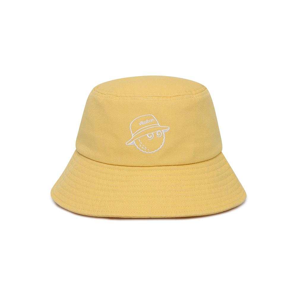 MALBON GOLF Basic Lettering Bucket Hat Yellow