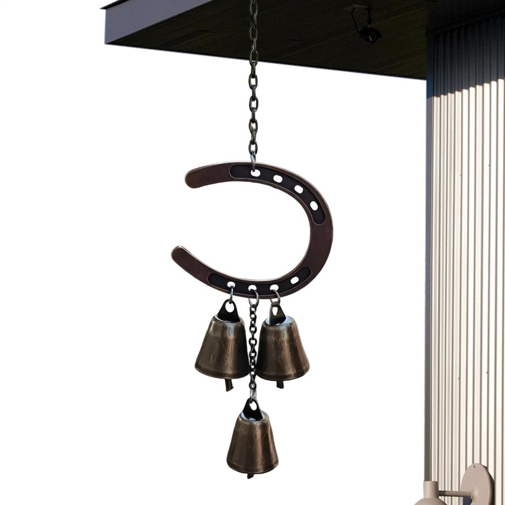 Metal Wind Chime Classic Alloy Anti-Rust Decoration Horseshoe Wall Decoration For Family Home Ranch Bar Indoor Entrance Wall