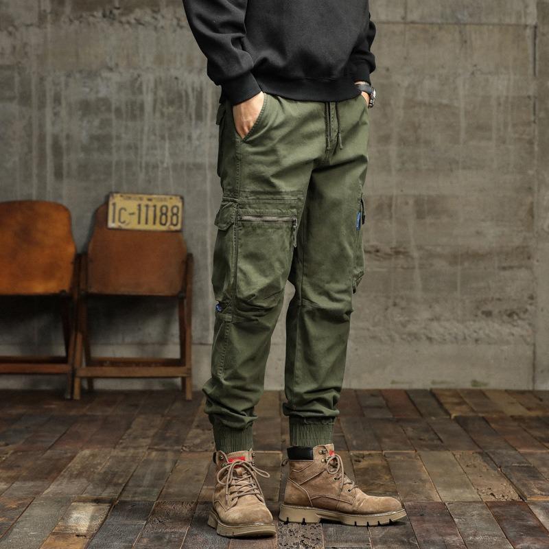 Vintage Overalls Loose Casual Pants Men's Outdoor Sports Trousers Trendy Pants Men's High-end Men's Pants